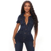Jeans-Jumpsuit mit Taschen – ENDGÜLTIGER VERKAUF
